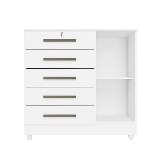 Cômoda Vitória com 5 Gavetas e 1 Porta  - Imagem 2