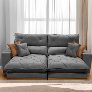 Alternative view of Sofá Retrátil e Reclinável Gran Bello 2,30m Molas Ensacadas D33