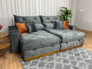 Sofá Retrátil Reclinável Gold 2,10m - Molas ensacadas D33