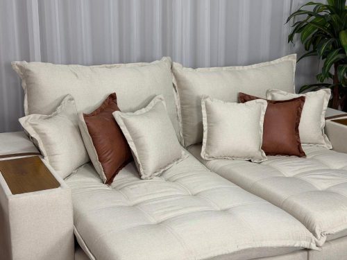 Sofá Cama Retrátil Gael 2,50m - Molas Ensacadas D33 (Sem caixa) - Imagem 3