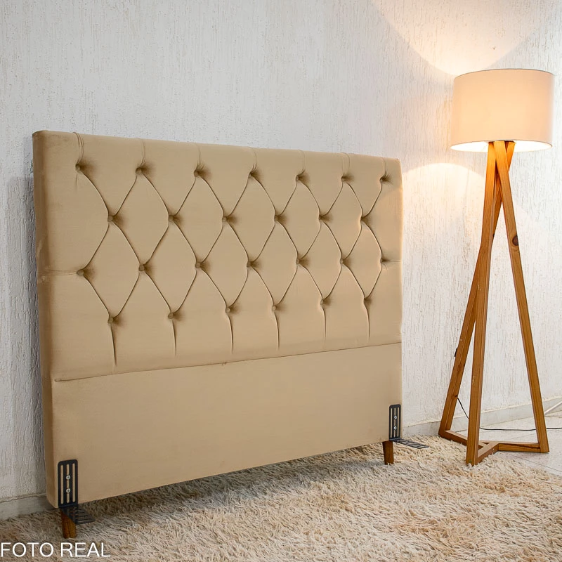 Cabeceira Casal Vitória Veludo Larg. 1.40m