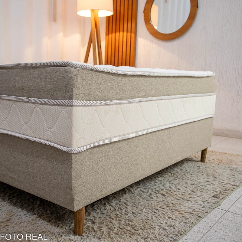 Cama Box Casal Sonho Bom Premium Ortopédica D33 138x188x62 - Nosso Sonho | Suporta até 250kg - Imagem 4