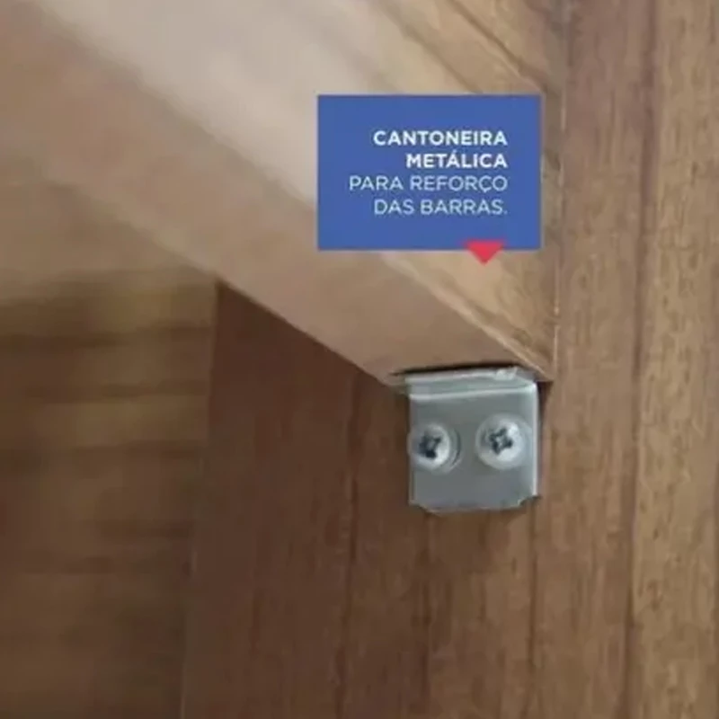 Cama Casal Primícia 100% MDF Larg. 1.53m - D Doro (SEM COLCHÃO) - Imagem 5