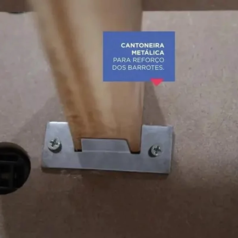 Cama Casal Primícia 100% MDF Larg. 1.53m - D Doro (SEM COLCHÃO) - Imagem 7