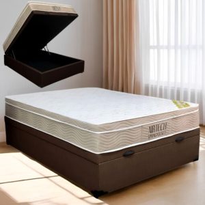 Alternative view of Colchão Casal Airtech Springpocket + Base Box Baú  – ORTOBOM + BIOSTAR
