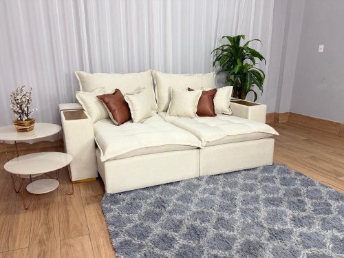 Sofá Cama Retrátil Gael 2,50m - Molas Ensacadas D33 (Sem caixa) - Imagem 4