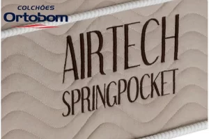 Alternative view of Colchão Casal Airtech Springpocket Molas Ensacadas - Ortobom