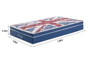 Alternative view of Colchão Solteiro London Molas Superlastic - Anjos