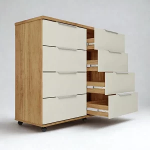 Alternative view of Cômoda Athenas Larg. 1.21m com 8 Gavetas - Rud Rack