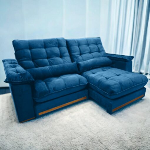 Sofá Retrátil Reclinável Coreia 2,50m - Molas Ensacadas - Imagem 3