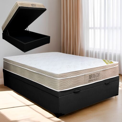 Colchão Casal Airtech Springpocket + Base Box Baú  – ORTOBOM + BIOSTAR - Imagem 3