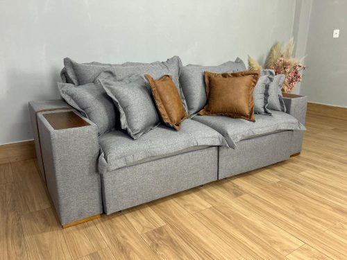 Sofá Cama Retrátil Gael 2,50m - Molas Ensacadas D33 (Sem caixa) - Imagem 5