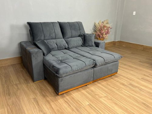 Sofá Retrátil Reclinável Caribe1,80m