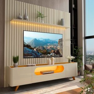 Alternative view of Painel até 85″ Nobre 2,28cm + Rack Nobre 2,10cm – GELIUS