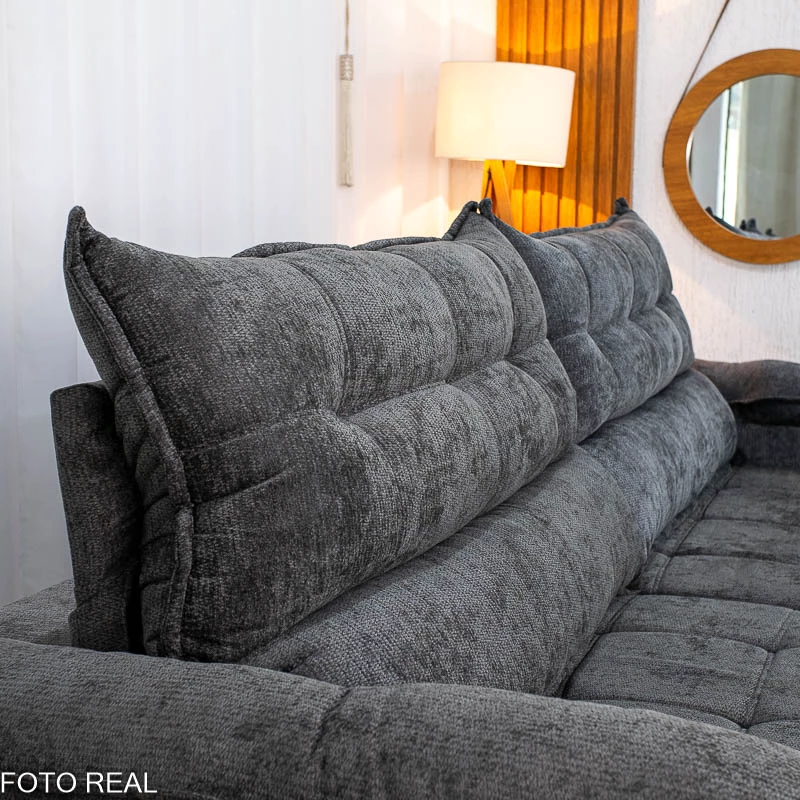 Sofá Retrátil Reclinável Itália 2.90m Molas Ensacadas - Imagem 6