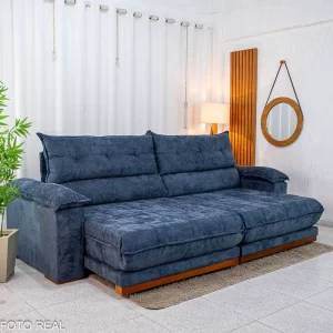 Sofá Retrátil Reclinável Itália 2.90m Molas Ensacadas