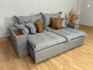 Sofá Cama Retrátil Gabriela 2,10m - Molas Ensacadas D33