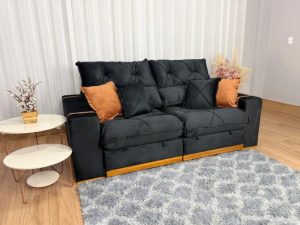 Alternative view of Sofá Retrátil e Reclinável Gran Bello 2,30m Molas Ensacadas