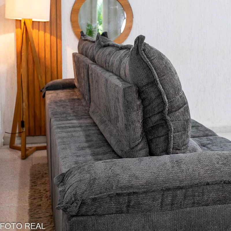 Sofá Retrátil Reclinável Itália 2.90m Molas Ensacadas - Imagem 9
