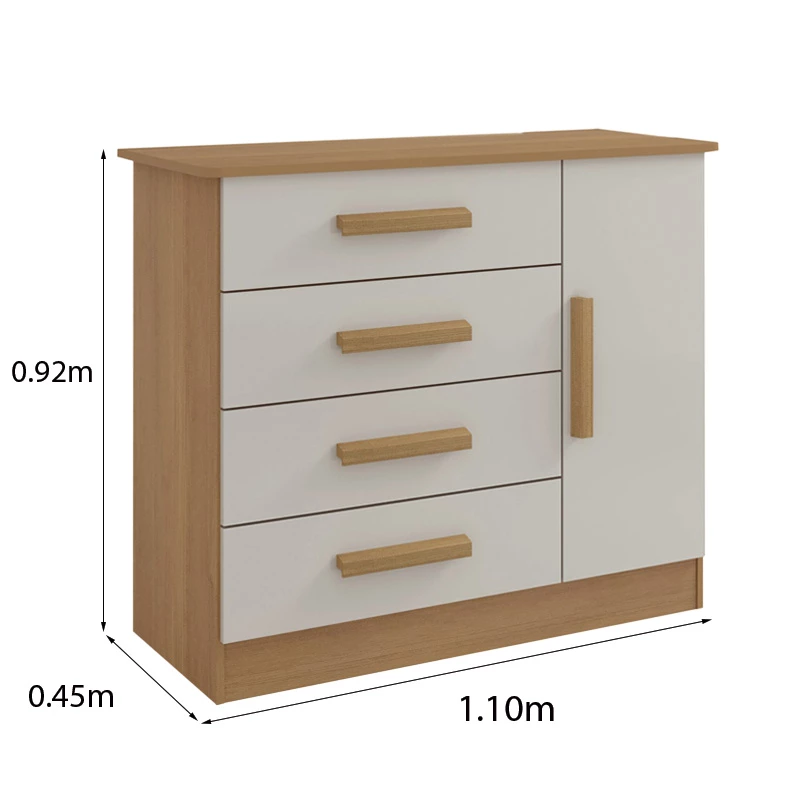 Cômoda Firenze 4 Gavetas e Sapateira - Imagem 3