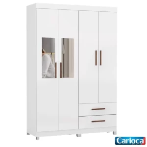 Alternative view of Roupeiro Hercules 04 Portas 02 Gavetas C/Espelho