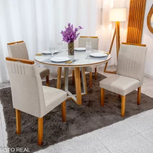 Mesa de Jantar Atlanta Redonda 1,20cm