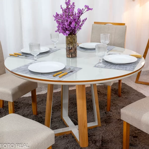 Mesa de Jantar Atlanta Redonda 1,20cm - Imagem 2