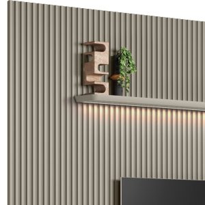 Alternative view of Painel Home Ripado Modular 1,40m Com LED