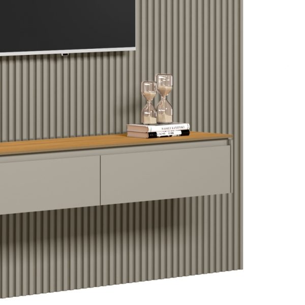 Painel Home Ripado Modular 1,40m Com LED - Imagem 3