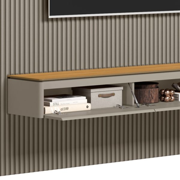 Painel Home Ripado Modular 1,40m Com LED - Imagem 4