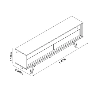 Alternative view of Rack Requinte 1.72m  TV até 65" - Gelius