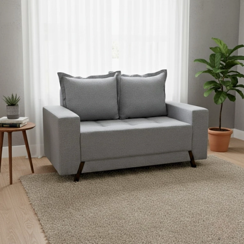 Sofá 2 lugares 8100 1,55m Linho - Imagem 2