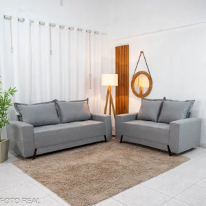 Sofá 2 e 3 Lugares cod. 8100 - Linho