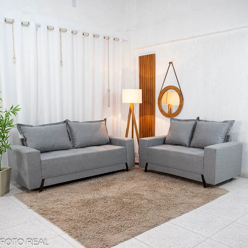 Sofá 2 e 3 Lugares cod. 8100 - Linho