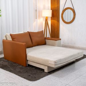 Alternative view of Sofá Cama Orion Larg.ura 1,46m - Veludo