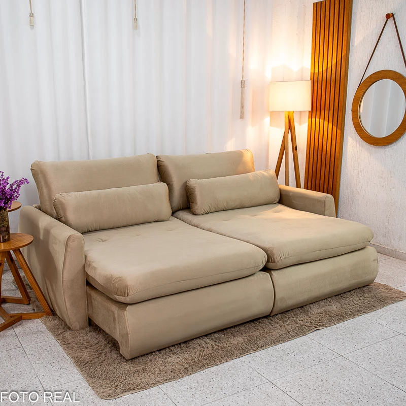 Sofá cama Retrátil Dubai 2,30m - Sem caixa - Imagem 2