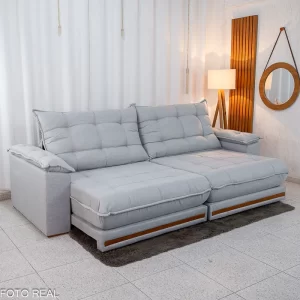 Alternative view of Sofá Retrátil Reclinável Veneza 2,90m   Molas Ensacadas D33