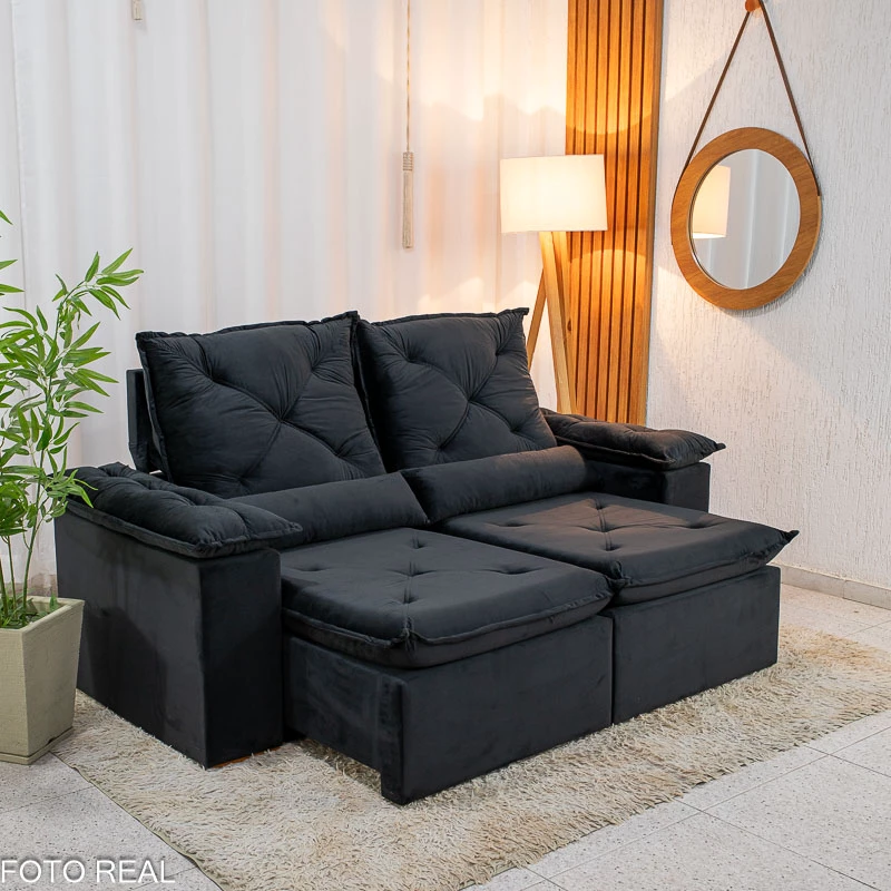 Sofá Retrátil Reclinável Búzios 1,95m - Sem caixa - Imagem 4