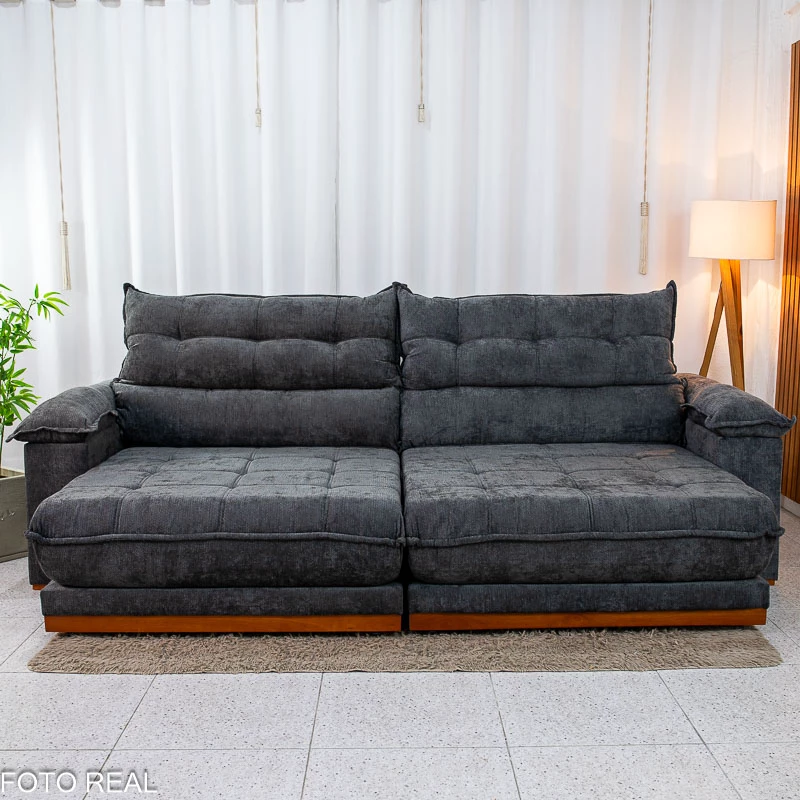 Sofá Retrátil Reclinável Itália 2.90m Molas Ensacadas - Imagem 11