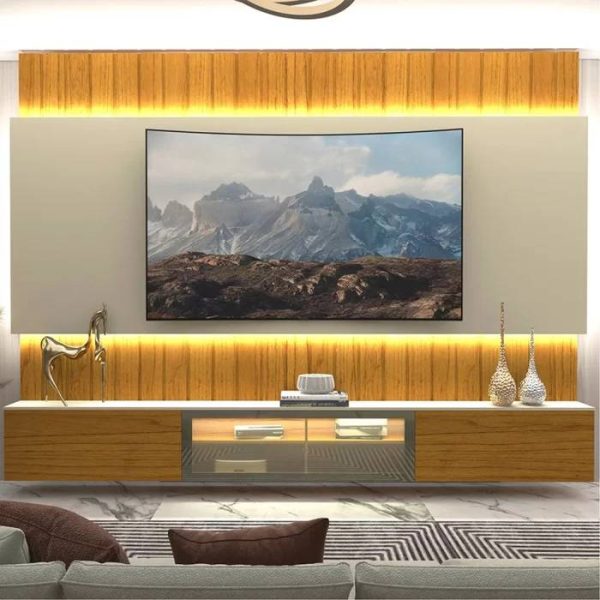 Home Soberano Reflecta 260cm c/ Led para Tv até 85 "