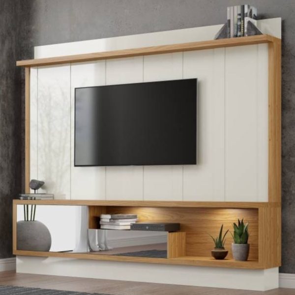 Home até 65″ Vênus TB179E Off White/Freijó – DALLA COSTA