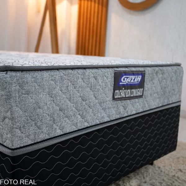 UniBox Solteiro Supreme Natural D28 88x188x53 Cinza - Gazin - Imagem 3